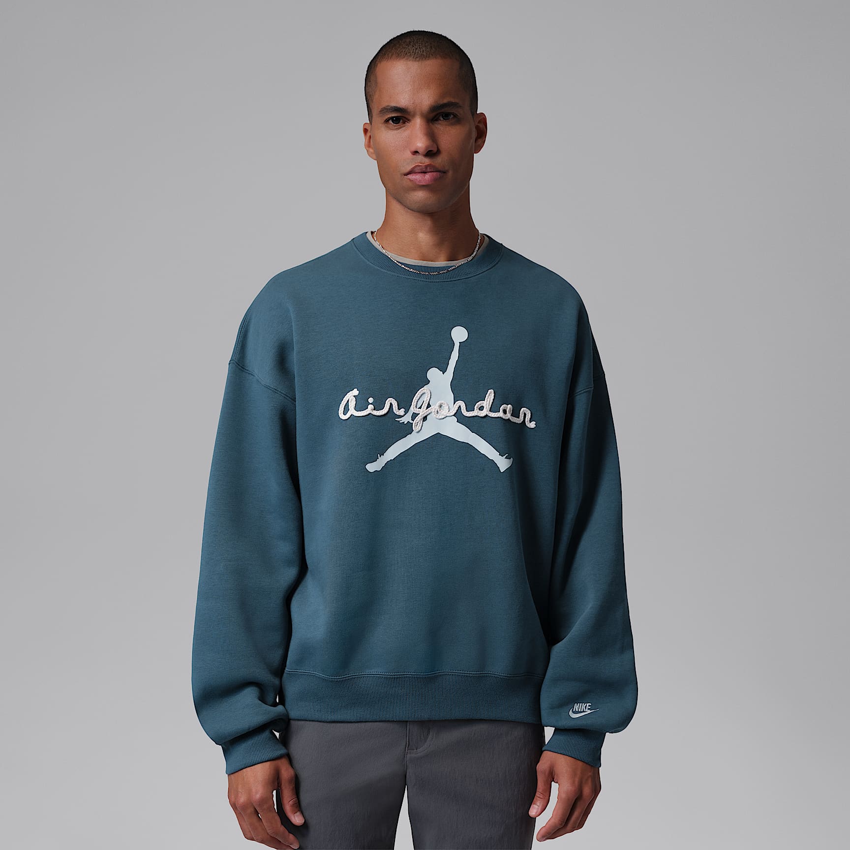 Jordan Brooklyn Men's Fleece Crewneck Sweatshirt. Nike IL